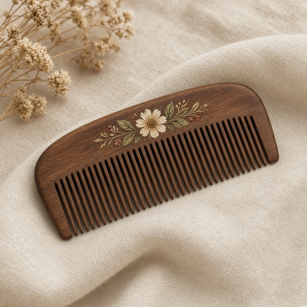 Dara Painted Fine-Tooth Comb